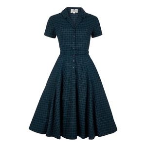 Collectif Vintage Caterina Chaise Check Dress